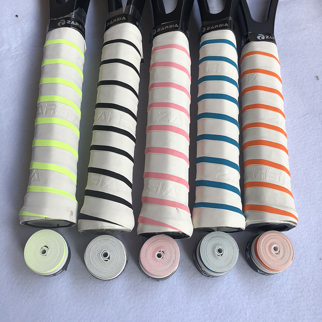 10 sztuk ZARSIA 2020 - antypoślizgowe owijki na rakiety tenisowe i badmintona, miękki i absorpcyjny materiał, kolor biały - Wianko - 1