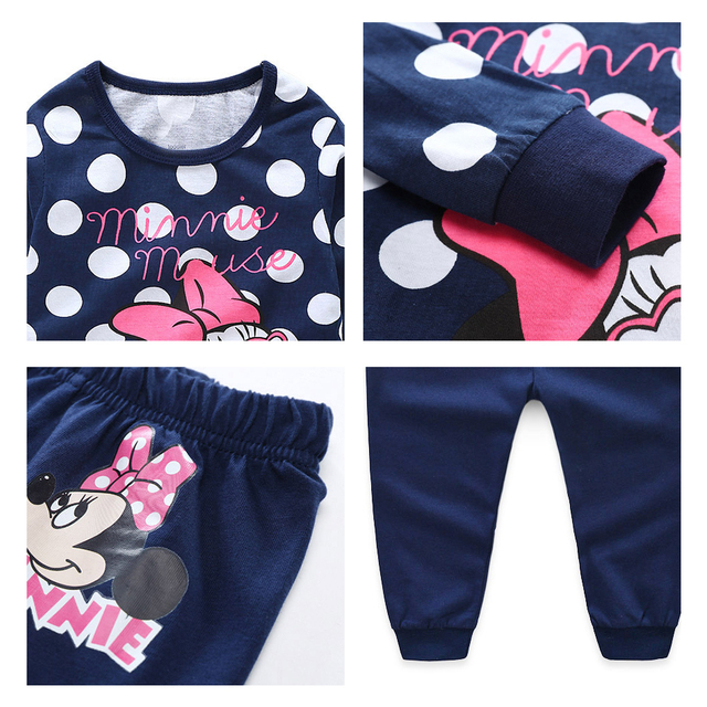 Komplet dziecięcych piżam z kreskówkowym motywem Myszki Miki i Minnie oraz postacią Spidermana - Wianko - 3