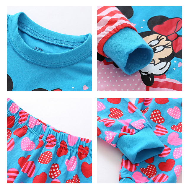 Komplet dziecięcych piżam z kreskówkowym motywem Myszki Miki i Minnie oraz postacią Spidermana - Wianko - 11