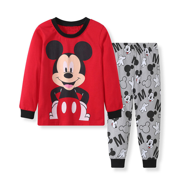 Komplet dziecięcych piżam z kreskówkowym motywem Myszki Miki i Minnie oraz postacią Spidermana - Wianko - 25