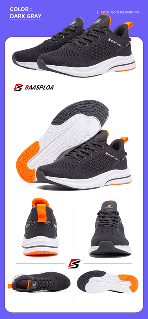 Męskie buty do chodzenia Baasploa 2021: nowoczesny design, oddychający materiał, świetna amortyzacja - Wianko - 10
