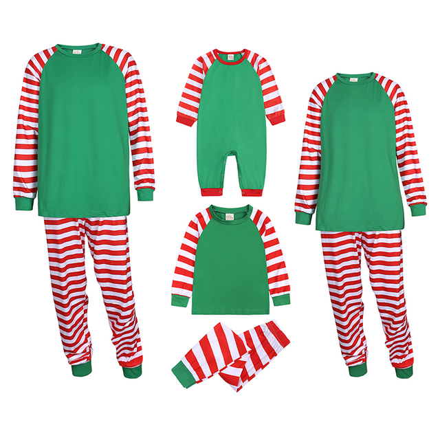 Zestaw bożonarodzeniowych strojów dla całej rodziny - kontrastowe piżamy Deer & Snowflake - Wianko - 25