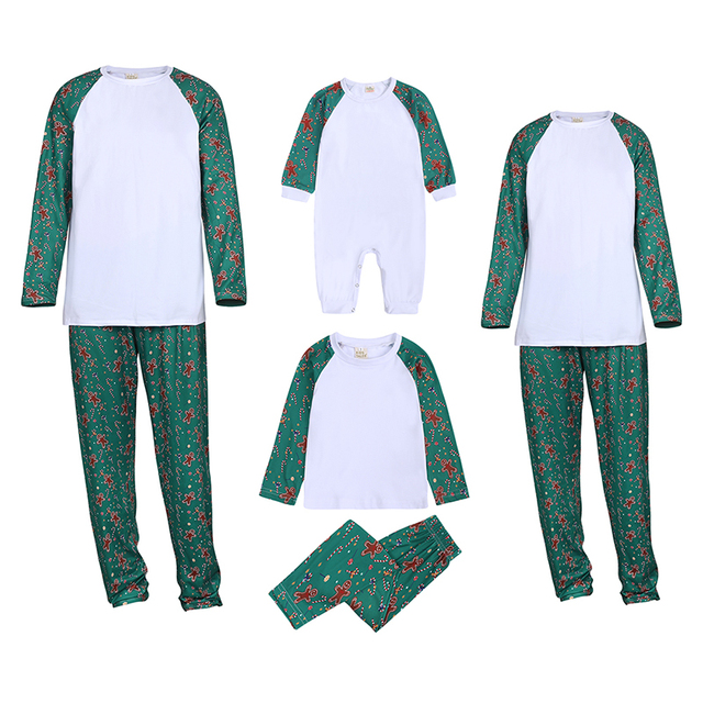 Zestaw bożonarodzeniowych strojów dla całej rodziny - kontrastowe piżamy Deer & Snowflake - Wianko - 23