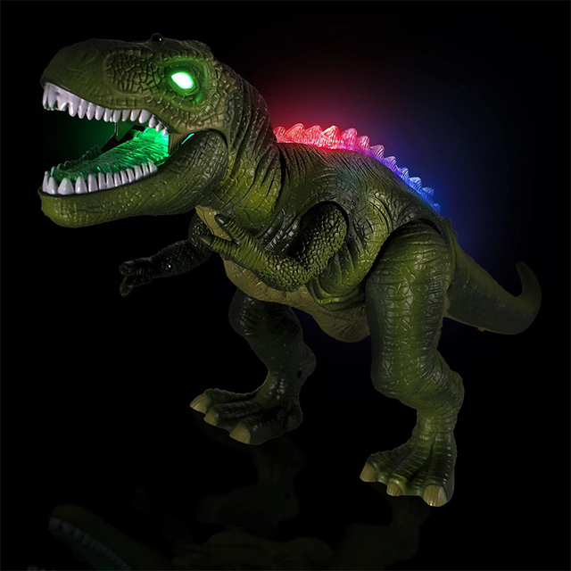 Elektryczny Pilot Model zwierzęcia RC: Dinozaur dla dzieci, Tyrannosaurus Rex, oczy połysk, spacer, dźwięki - Wianko - 4