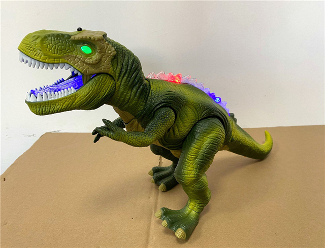 Elektryczny Pilot Model zwierzęcia RC: Dinozaur dla dzieci, Tyrannosaurus Rex, oczy połysk, spacer, dźwięki - Wianko - 8