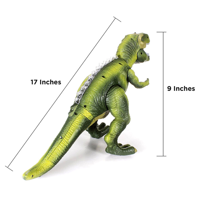 Elektryczny Pilot Model zwierzęcia RC: Dinozaur dla dzieci, Tyrannosaurus Rex, oczy połysk, spacer, dźwięki - Wianko - 5