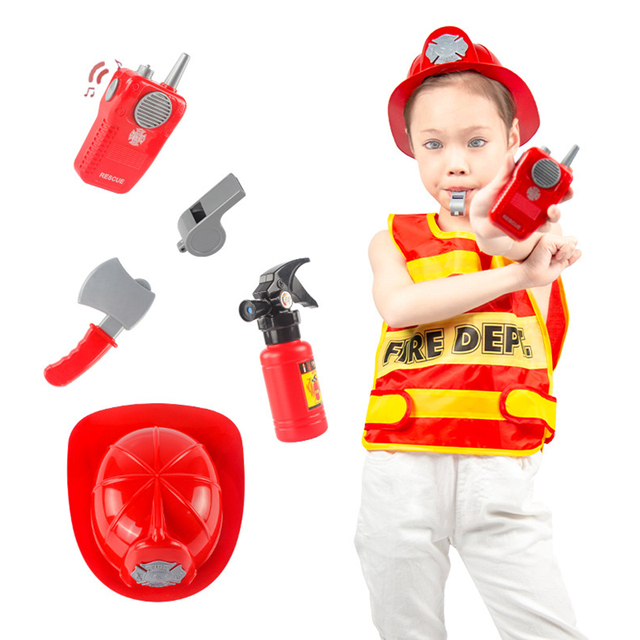 Dziecięcy strój strażaka 2021 Halloween Cosplay Sam strażak: garnitur roboczy dla chłopców i dziewczynek - wydajna wydajność pompowana kreatywnością - Wianko - 1