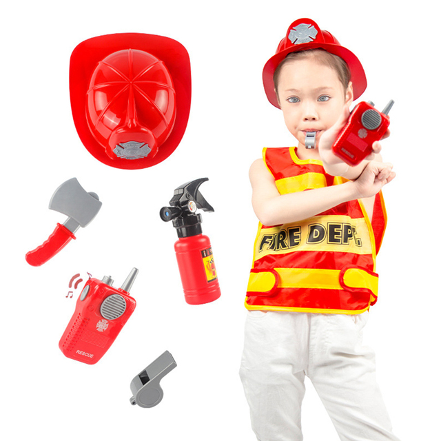 Dziecięcy strój strażaka 2021 Halloween Cosplay Sam strażak: garnitur roboczy dla chłopców i dziewczynek - wydajna wydajność pompowana kreatywnością - Wianko - 3