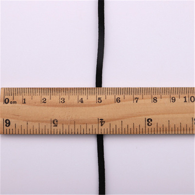 Opaska elastyczna do maseczki - gumka lina 3mm, sznurek, ucho wiszące, taśma elastyczna DIY - Wianko - 6