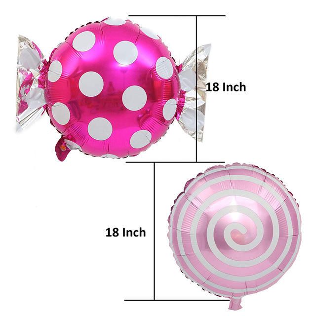 Kolorowe cukierki balony z folii aluminiowej Lollipop urodzinowe dekoracje Baby Shower 1/2/5 sztuk - Wianko - 6