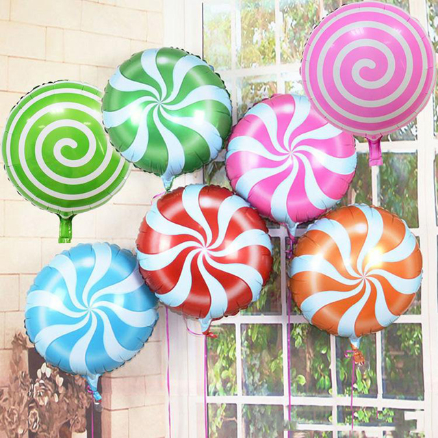 Kolorowe cukierki balony z folii aluminiowej Lollipop urodzinowe dekoracje Baby Shower 1/2/5 sztuk - Wianko - 4