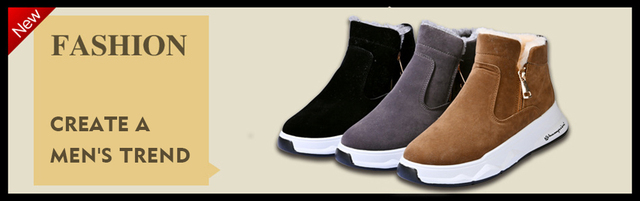 Nowe męskie czarne buty śniegowce zimowe Super ciepłe pluszowe, okrągły nosek, płaska podeszwa - Wianko - 2