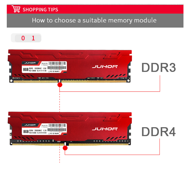 Pamięć RAM JUHOR DDR4 8GB/16GB 3000MHz/3200MHz DIMM - Wianko - 10