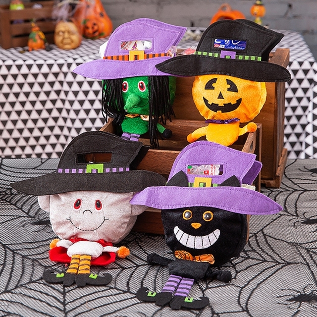 Cukierki Halloween w kształcie uśmiechniętej dyni - torba przenośna dla dzieci - Wianko - 18