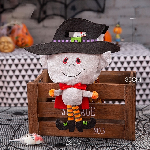 Cukierki Halloween w kształcie uśmiechniętej dyni - torba przenośna dla dzieci - Wianko - 6