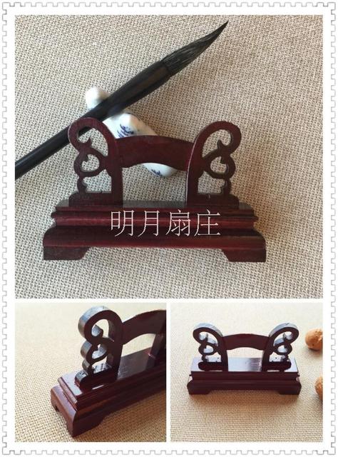 Chiński wentylator z tworzywa sztucznego, drewna jak podstawa, wysoki mahoń, hebanowa rama, siedzenie wentylatora - Wianko - 6
