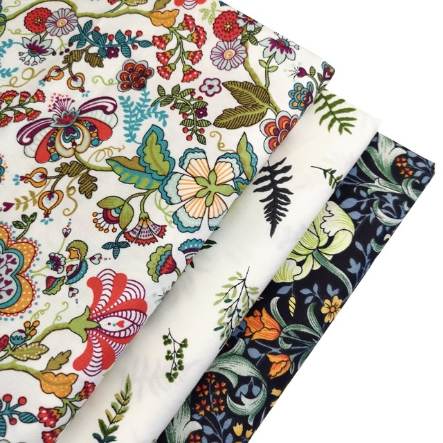Japońska tkanina bawełniana z kwiatowym nadrukiem - obrus patchworkowy, pikowane arkusze tłuszczu ćwiartki - Wianko - 6