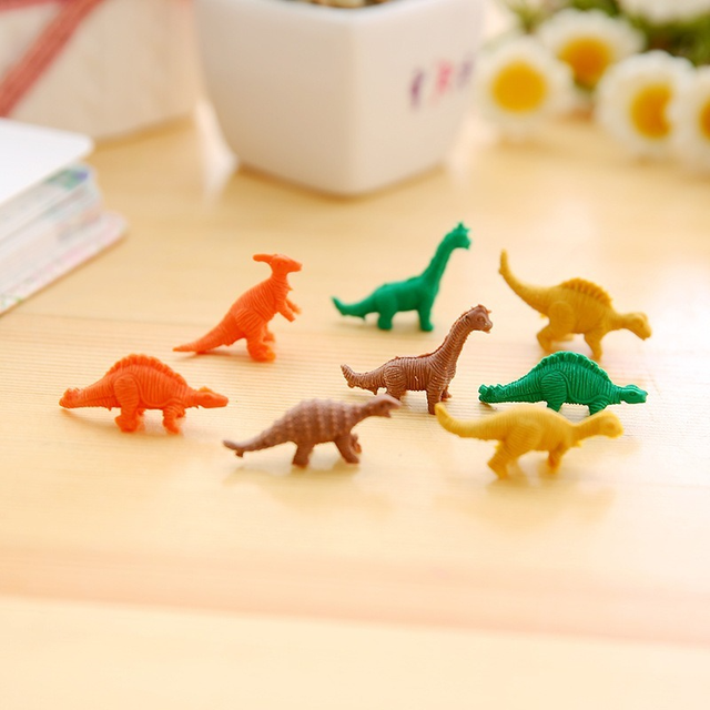 20 Pack gumki dinozaurów - zabawki z kształtami, świetne jako nagrody szkolne i prezenty na imprezę urodzinową - Wianko - 2