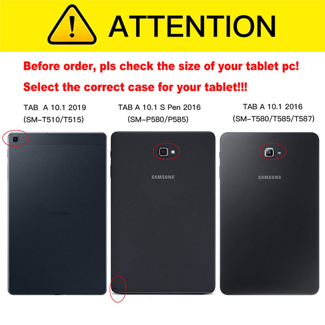 Etui SM-P610 T510 T500 do Samsung Galaxy Tab A 10.1 Tab S6 Lite Tab A7 10.4 - Pokrywa Shell Tablet z Darmowym Długopisem - Wianko - 1