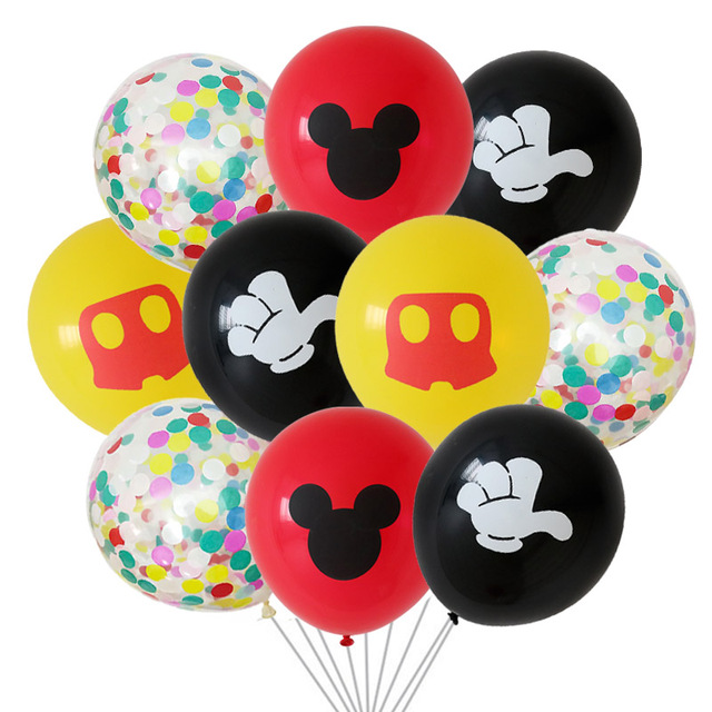 10 sztuk 12 calowych lateksowych balonów Mickey Minnie z helem - idealny dodatek dekoracyjny na imprezę urodzinową dla dzieci - Wianko - 3