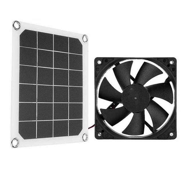 Przenośny wentylator wyciągowy z panelu słonecznego IP65, wodoodporny, do RVs, 40W - Wianko - 1