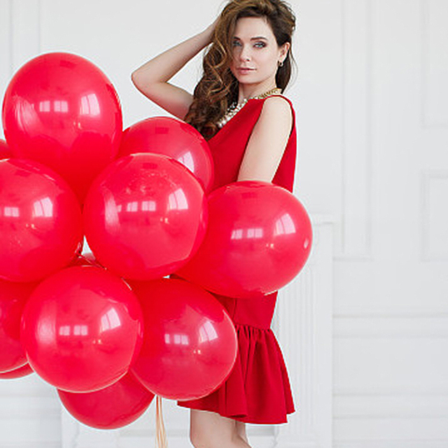 Gigantyczny dekoracyjny balon na urodziny ślubne, 5 cali, 10 cali, 36 cali - nadmuchiwany helium, mały balon lateksowy - Wianko - 2