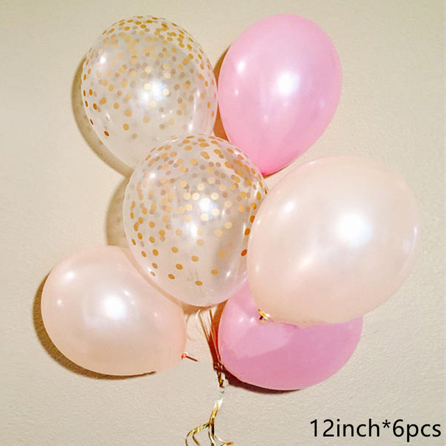 Zestaw 12 cali złoty fali elementarnej dot, przezroczyste balony lateksowe różowego złota - dekoracje ślubne, urodzinowe, Baby Shower - Wianko - 10