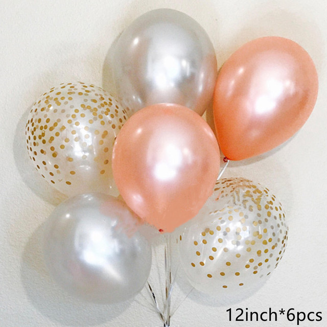 Zestaw 12 cali złoty fali elementarnej dot, przezroczyste balony lateksowe różowego złota - dekoracje ślubne, urodzinowe, Baby Shower - Wianko - 11
