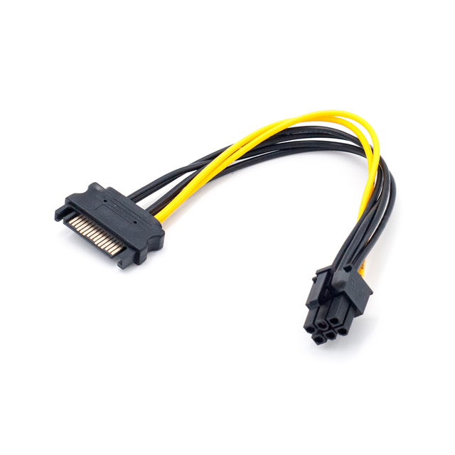 Nowy Riser PCI-E 009S dla kart graficznych - rozszerzenie PCI-E 1x 4x 8x 16x, adapter z 2 portami USB 3.0, zasilanie 6Pin SATA 15Pin - górnictwo, gospodarowanie energią - Wianko - 5