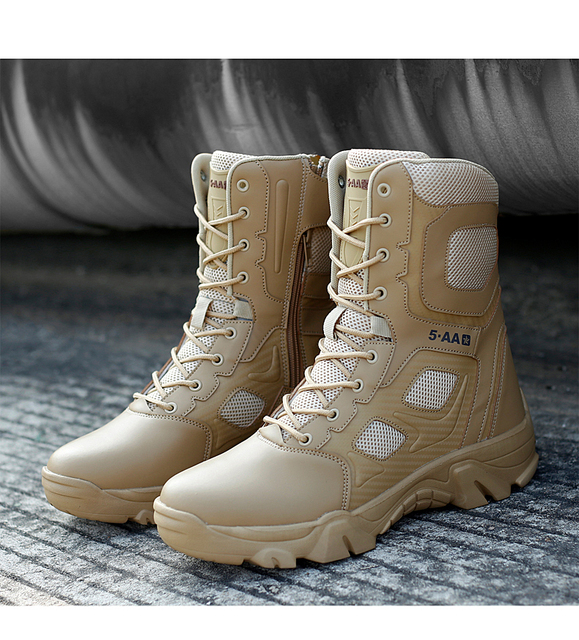 Buty męskie zimowe wojskowe 2021 - wysoka jakość, skórzane, ciepłe, wodoodporne - Wianko - 21