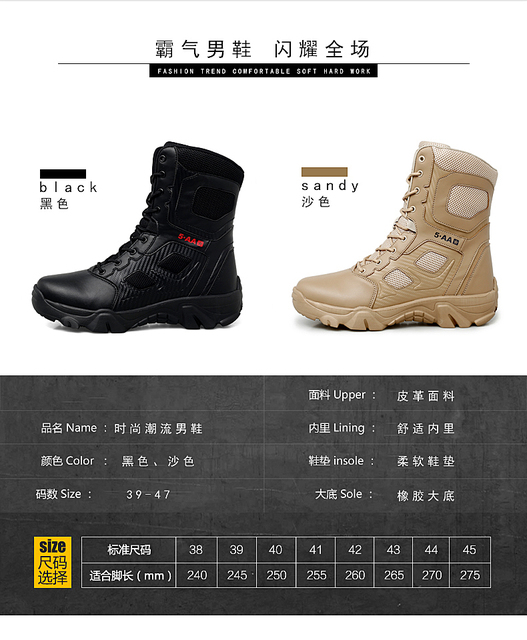Buty męskie zimowe wojskowe 2021 - wysoka jakość, skórzane, ciepłe, wodoodporne - Wianko - 7