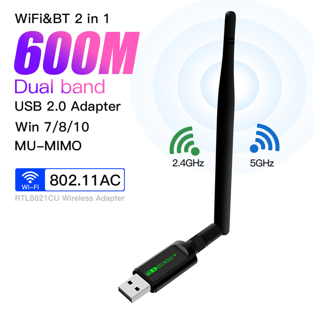 Adapter USB do komputera z kartą sieciową WiFi dwuzakresową o prędkościach do 1200 mb/s, z obsługą USB 3.0 i darmowym sterownikiem, kompatybilny z laptopami Win 7/8/10 - Wianko - 8