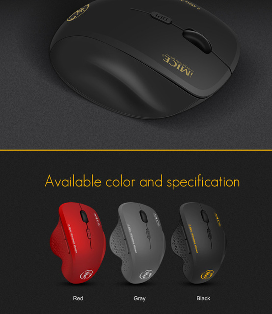 Nowa bezprzewodowa mysz do gier i biura IMICE G6 2.4G z 6-przyciskową funkcją Smart - akcesorium peryferyjne do komputera - Wianko - 11