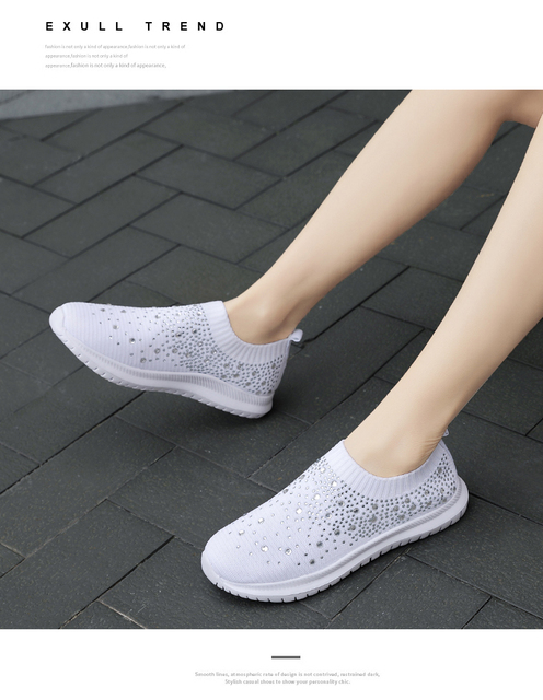 Trampki damskie do biegania w rozmiarach 35-43 - lekkie buty sportowe Slip On z siatkowym materiałem - Wianko - 18