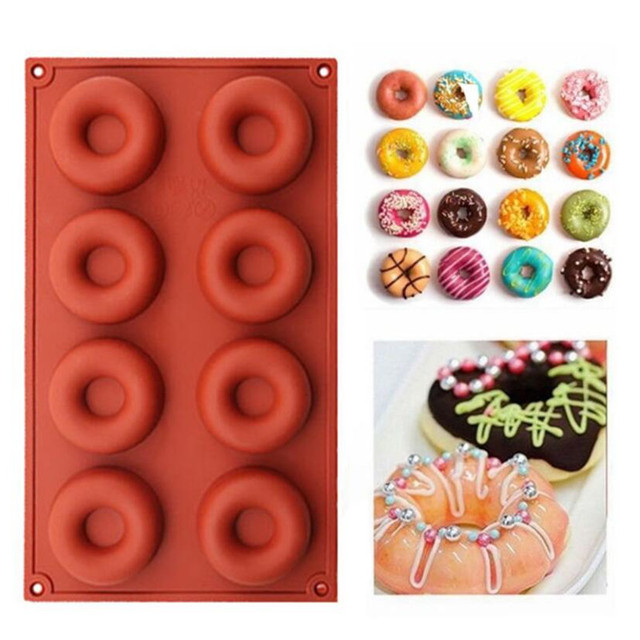 Silikonowa forma do pieczenia pączków i muffinów - narzędzie cukiernicze do wypieku, nieprzywierające, idealne do dekoracji deserów i ciast - Wianko - 4