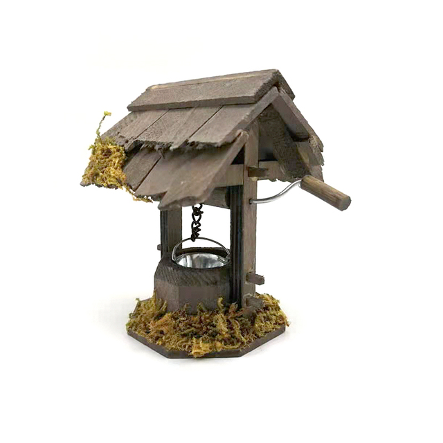 Domek dla lalek miniaturowy na kółkach, model sceny OG011A/B - Wianko - 4
