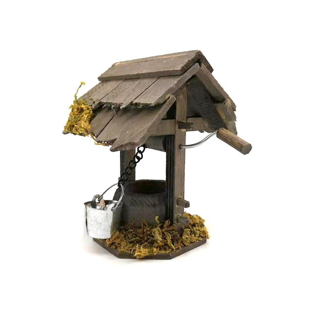 Domek dla lalek miniaturowy na kółkach, model sceny OG011A/B - Wianko - 5