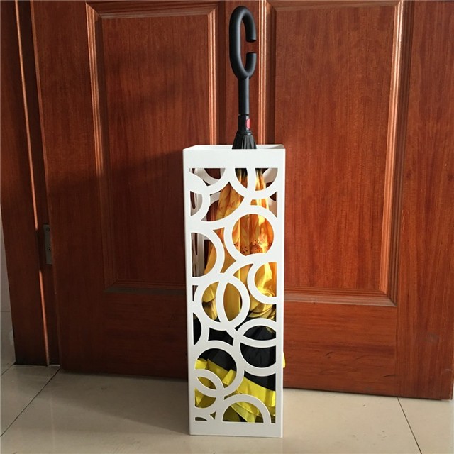 Stojak do przechowywania parasoli z metalu vintage w kreatywnym stylu craft art - Wianko - 8