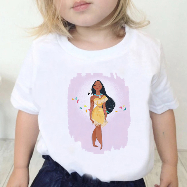 Koszulka dla dziewczynki Disney Piękna i Bestia, krótki rękaw, letnia, streetwear - Wianko - 23