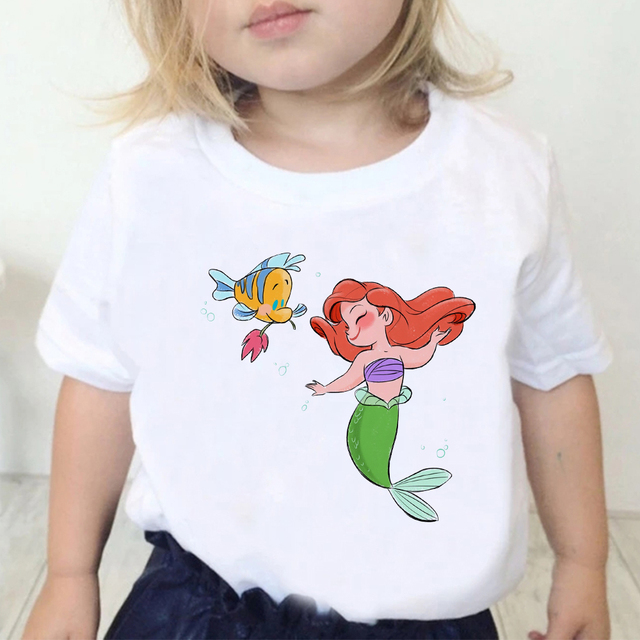 Koszulka dla dziewczynki Disney Piękna i Bestia, krótki rękaw, letnia, streetwear - Wianko - 16