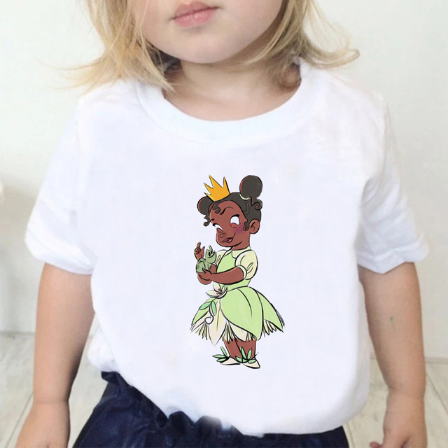 Koszulka dla dziewczynki Disney Piękna i Bestia, krótki rękaw, letnia, streetwear - Wianko - 19