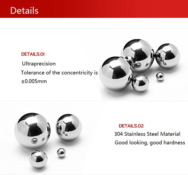 Łożysko Mini 304 kulki metalowe ze stali nierdzewnej o średnicach 0.5-2.0mm - Wianko - 4