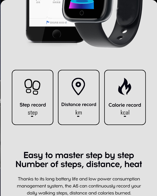 Inteligentny zegarek D20 Y68 Pro Fitness Tracker wodoodporny pulsometr Sport Smartwatch bransoletka iOS/Android - Wianko - 9