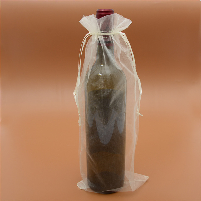 20 Organza torby na butelki wina oliwy z oliwek - pakowanie biżuterii Wedding Party Decoration - Wianko - 10