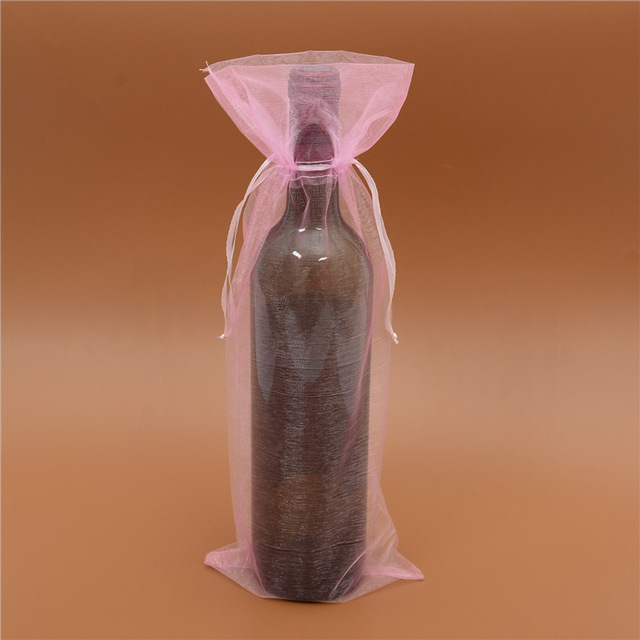 20 Organza torby na butelki wina oliwy z oliwek - pakowanie biżuterii Wedding Party Decoration - Wianko - 8
