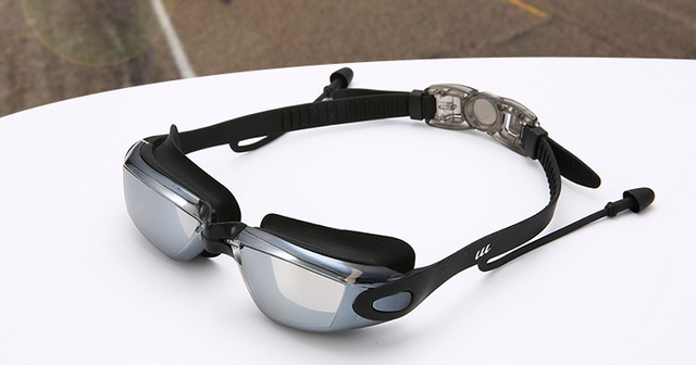 Okulary pływackie wodoodporne Anti-fog z zatyczkami do uszu dla mężczyzn i kobiet - Wianko - 2