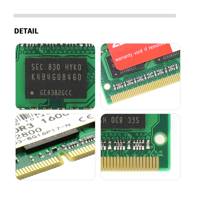 Pamięć RAM do laptopa ZENFAST DDR3/DDR4 4GB/8GB/16GB 1333/1600/2400/2666/2133MHz 204pin Sodimm Intel i AMD - Wianko - 2