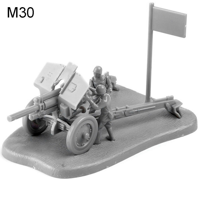 Zestaw 1:72 do montażu armaty przeciwpancernej PAK40 M30 - modele cegieł Puzzle zabawki edukacyjne dla dzieci - Wianko - 7