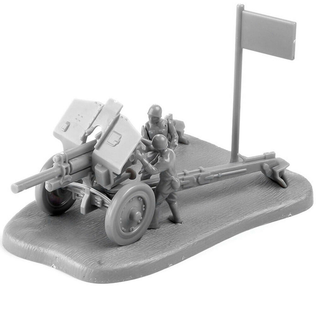 Zestaw 1:72 do montażu armaty przeciwpancernej PAK40 M30 - modele cegieł Puzzle zabawki edukacyjne dla dzieci - Wianko - 9