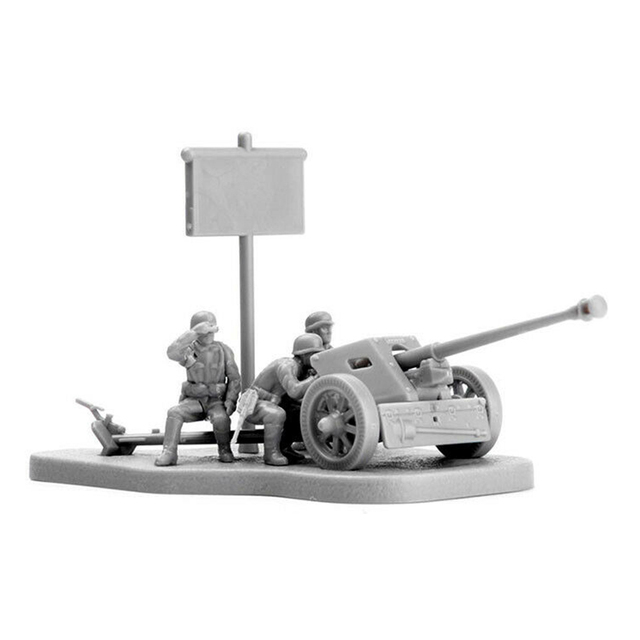 Zestaw 1:72 do montażu armaty przeciwpancernej PAK40 M30 - modele cegieł Puzzle zabawki edukacyjne dla dzieci - Wianko - 8